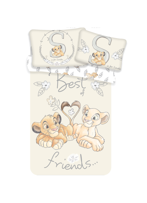 Disney The Lion King BABY Bettbezug Best Friends 100 x 135 + 40 x 60 cm 100% Baumwolle