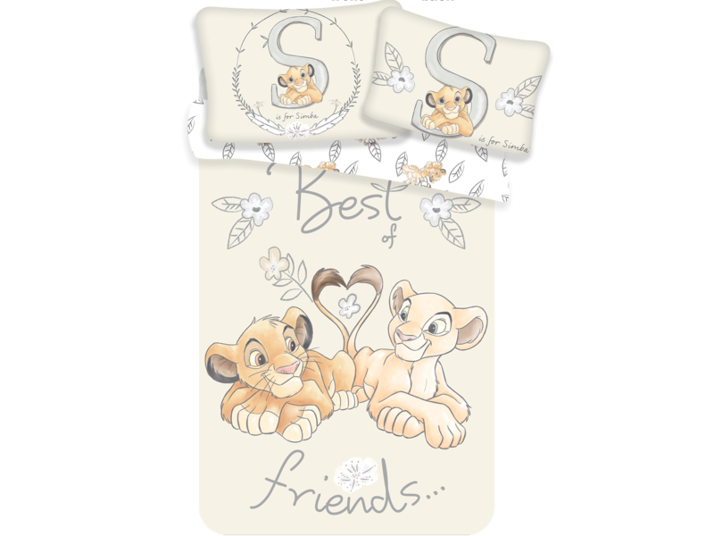 Disney The Lion King Best Friends BABY Bettbezug - 100 x 135 cm - Multi