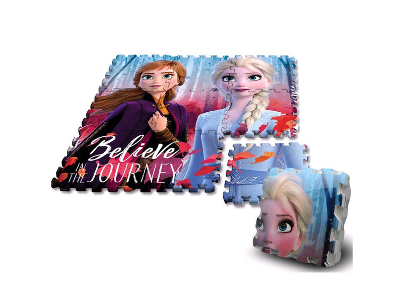 Disney Frozen 2 Bodenpuzzle - 90 x 90 cm - 9 Teile