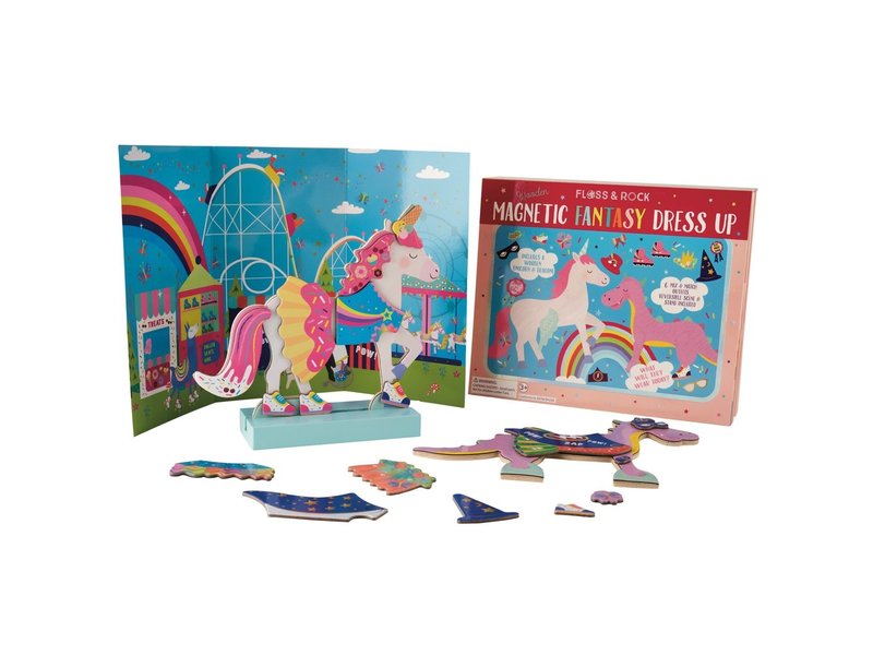 Floss & Rock Magnetische Dress Up Fantasy Tiere 40 Stück