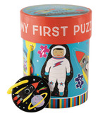 Floss & Rock Space - puzzels - 11 x 15 cm - 4 stuks