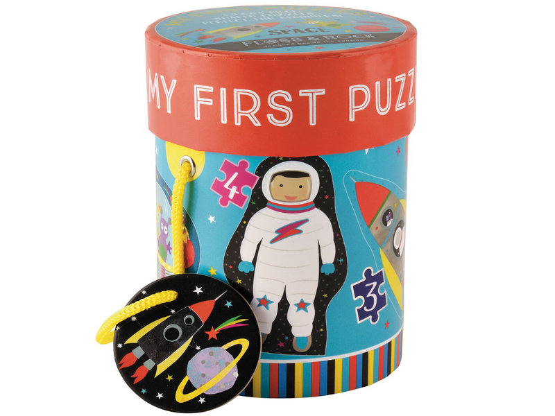 Floss & Rock Space - puzzels - 11 x 15 cm - 4 stuks