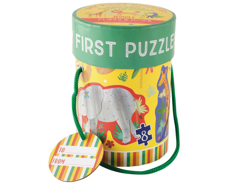 Floss & Rock Jungle - puzzels - 11 x 15 cm - 4 stuks