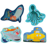Floss & Rock Ozean - Puzzles - 11 x 15 cm - 4 Stk