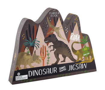 Floss & Rock Dinosaur puzzle 80 pieces