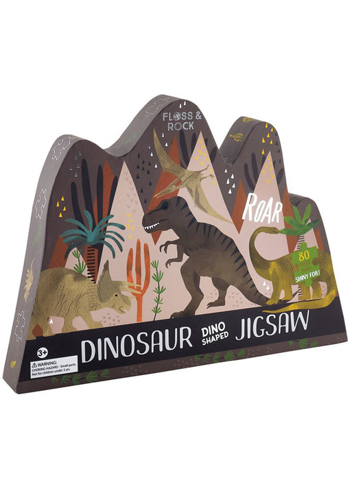 Floss & Rock Puzzle dinosaure 80 pièces