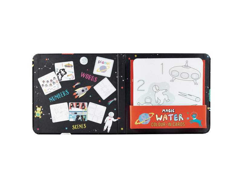 Floss & Rock Space - water kleur kaarten - 19 x 18 cm -  Multi