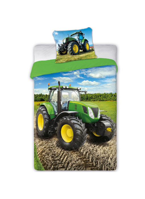 Tractor dekbedovertrek 140x200cm 70x90cm
