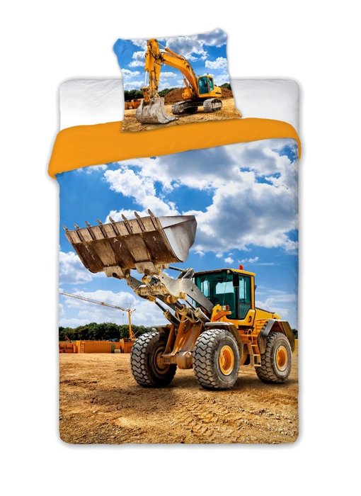 Tractor Housse de couette 140 x 200 + 70x90cm 100% coton