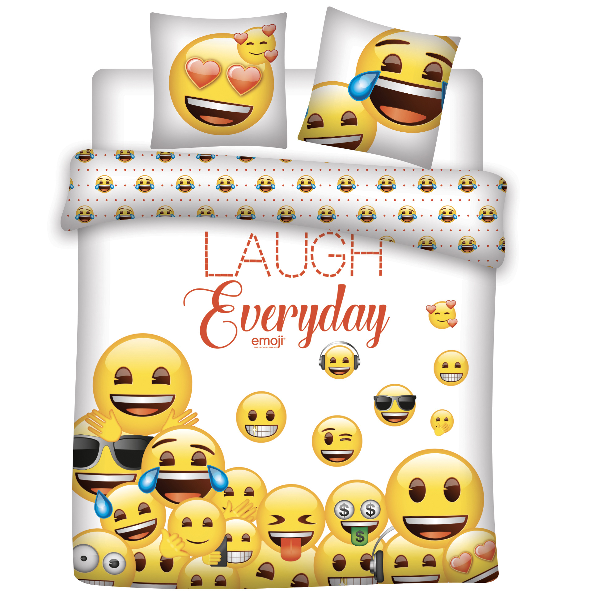 Emoji Duvet Cover Laugh Everyday Simbashop Nl