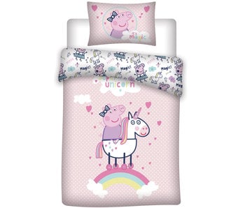 Peppa Pig Dekbedovertrek Unicorn 140 x 200