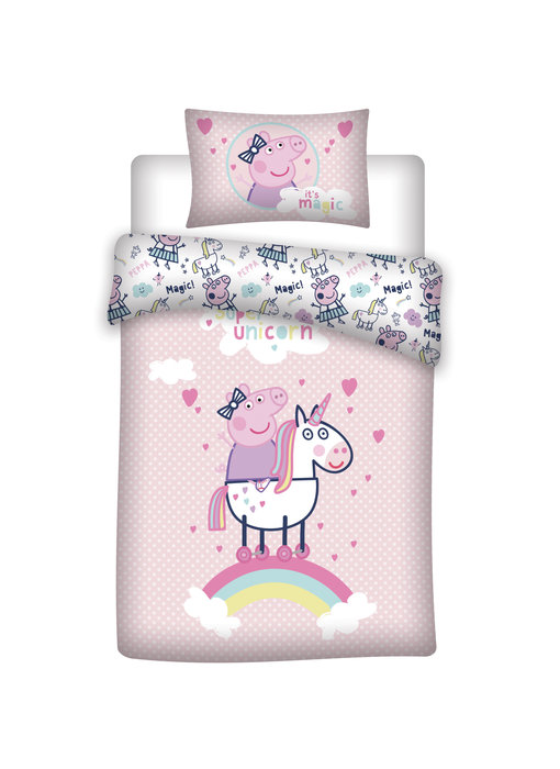 Peppa Pig Dekbedovertrek Unicorn 140 x 200