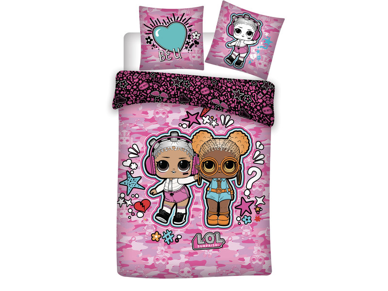 LOL Surprise! Duvet cover Be U - Single - 140 x 200 cm - Pink