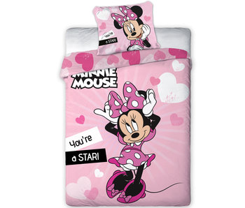 Disney Minnie Mouse Dekbedovertrek Star 140 x 200