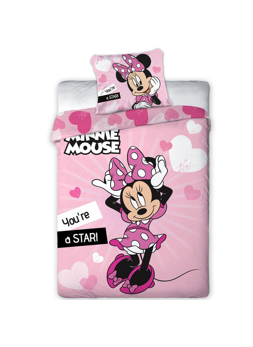 Disney Minnie Mouse Dekbedovertrek Star 140 x 200