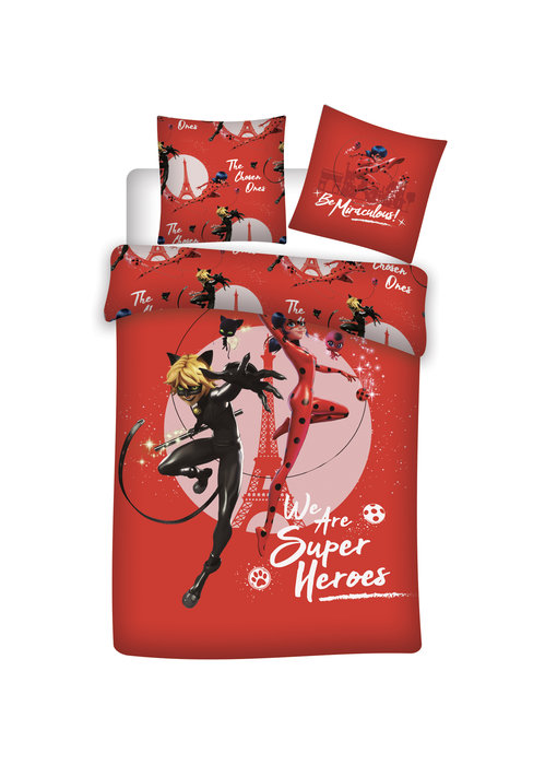 Miraculous Duvet cover Superheroes 140 x 200