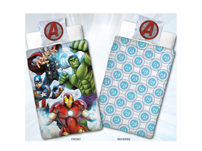 Marvel Avengers Housse de couette Team - Simple - 140 x 200 cm - Multi