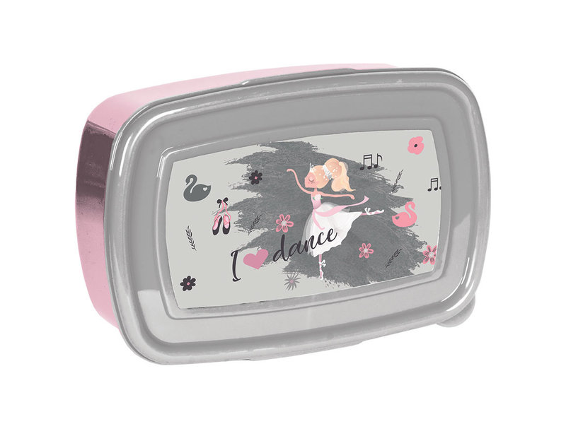 Ballerina I love dance - Lunch box - 18 x 12 x 6 cm - Multi