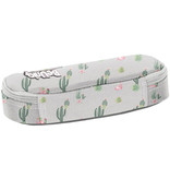 BeUniq Cactus and flamingo pouch - 23 x 10 x 5 cm - Gray BeUniq Cactus and flamingo pouch - 23 x 10 x 5 cm - Gray
