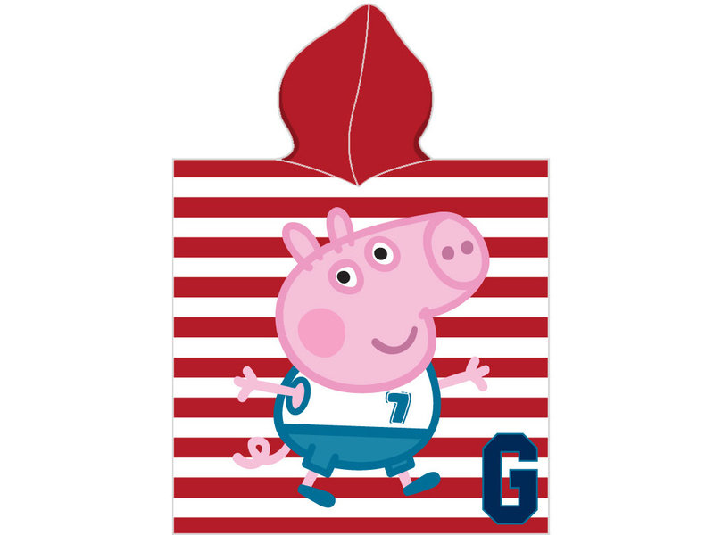 Peppa Pig Team George - poncho - 50 x 115 cm - Multi