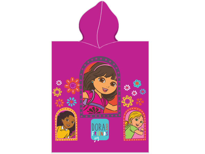 Dora the Explorer Liebe meine Freunde - Poncho - 50 x 115 cm - Multi