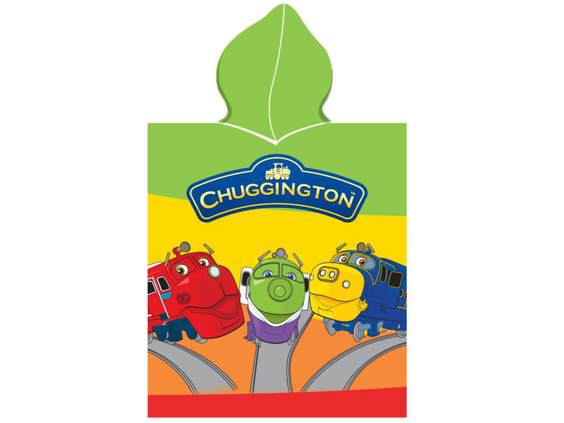 Chuggington 3 treinen - poncho - 50 x 115 cm - Multi