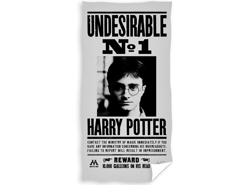 Harry Potter Strandlaken Wanted - 70 x 140 cm - Multi