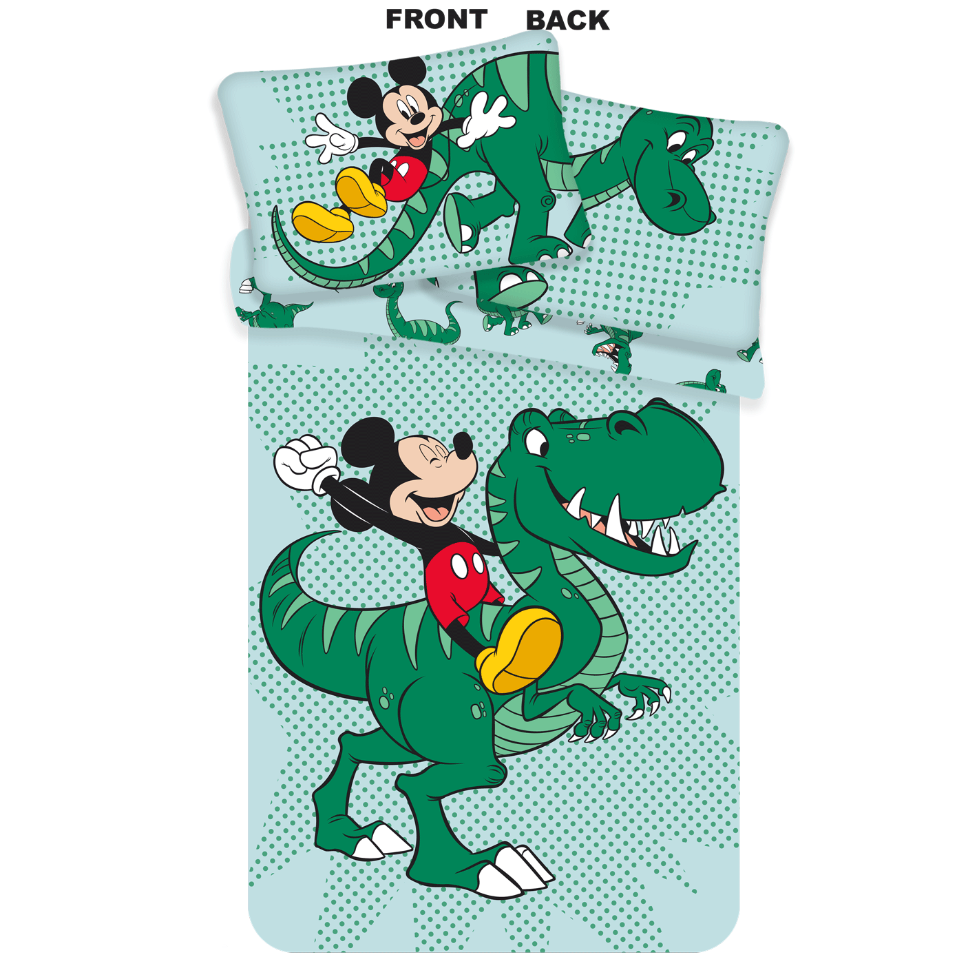 Housse De Couette Bebe Disney Mickey Mouse Dino 100x135 Coton 40 60cm Simbashop Nl