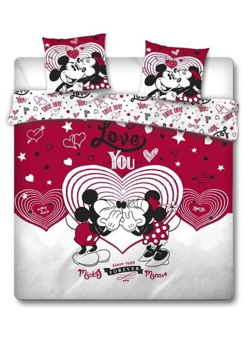 Disney Minnie Mouse Dekbedovertek Love You 240 x 220 cm