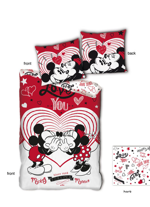 Disney Minnie Mouse Bettbezug Love You 140 x 200