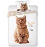 Animal Pictures Bettbezug Love Me - Single - 140 x 200 cm - Weiß