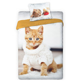 Animal Pictures Duvet cover Kitten - Single - 140 x 200 cm - White