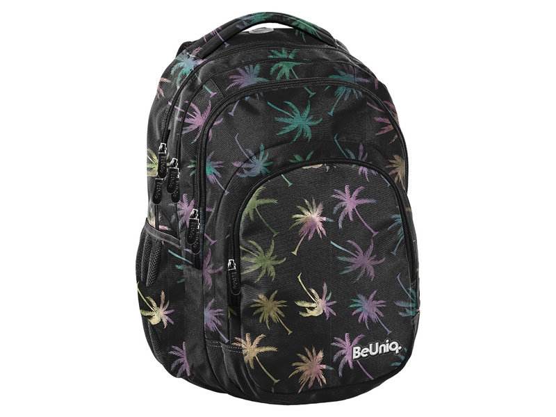 BeUniq Backpack Palm tree - 43 x 30 x 25 cm - Black