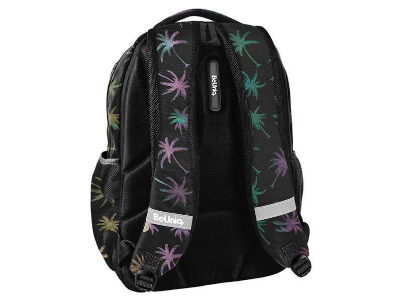 BeUniq Backpack Palm tree - 43 x 30 x 25 cm - Black