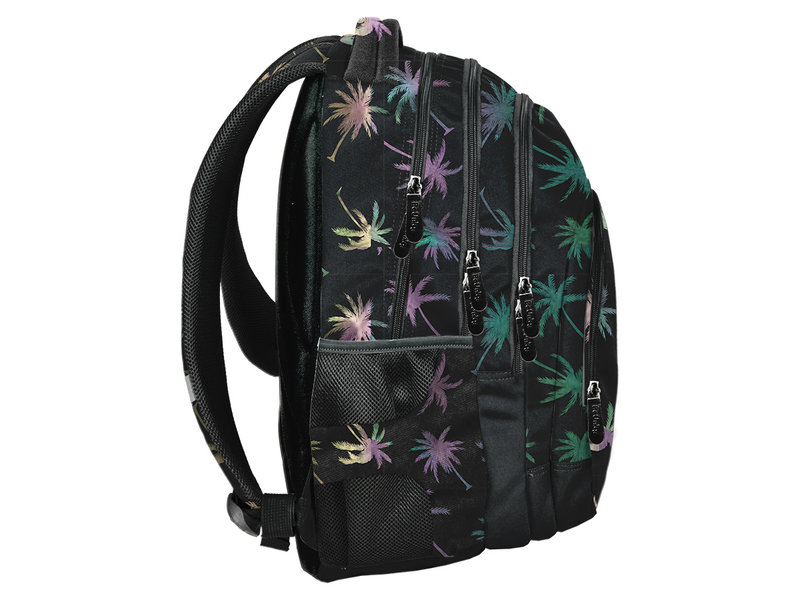 BeUniq Backpack Palm tree - 43 x 30 x 25 cm - Black