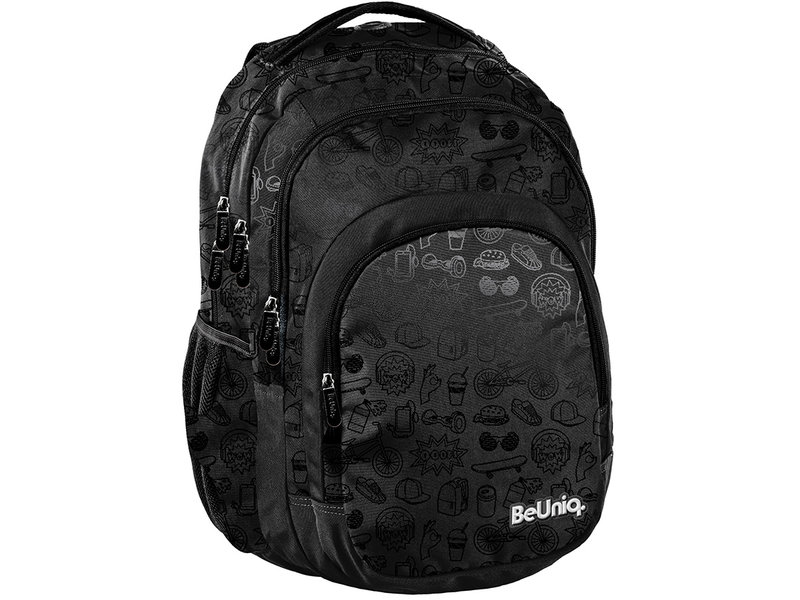 BeUniq Backpack Drawings - 49 x 33 x 20 cm - Black