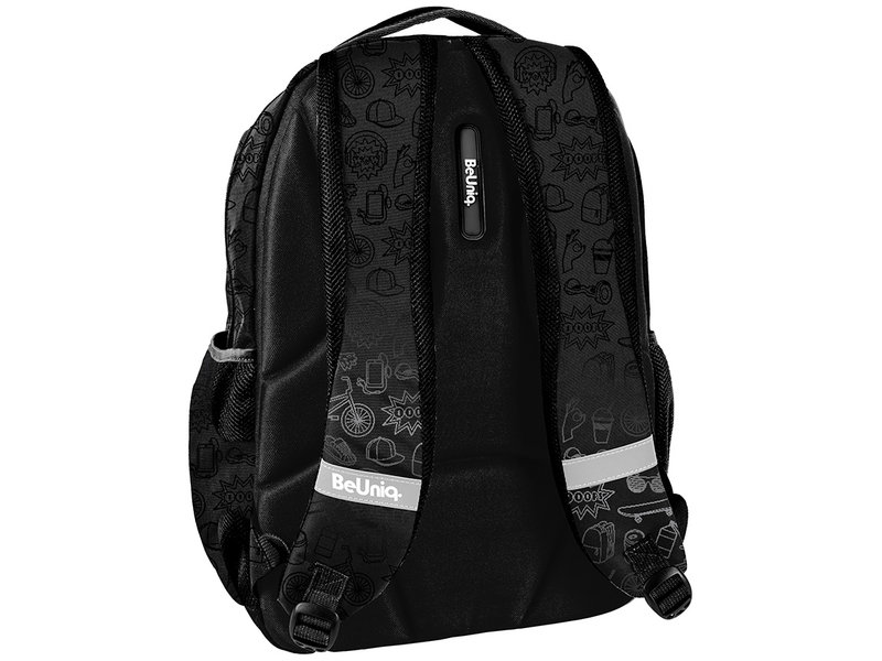 BeUniq Backpack Drawings - 49 x 33 x 20 cm - Black