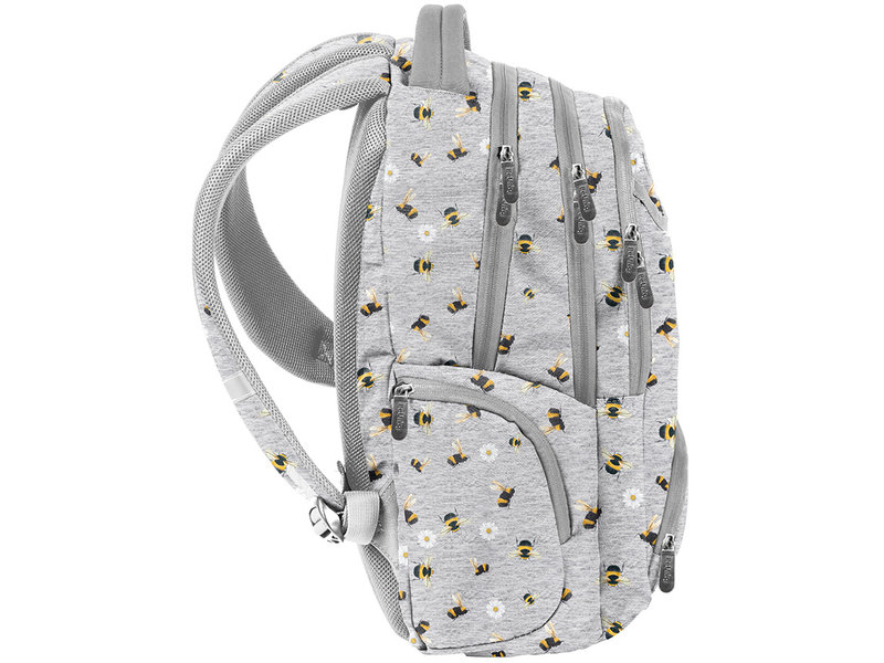 BeUniq Backpack Bees - 42 x 30 x 19 cm - Gray