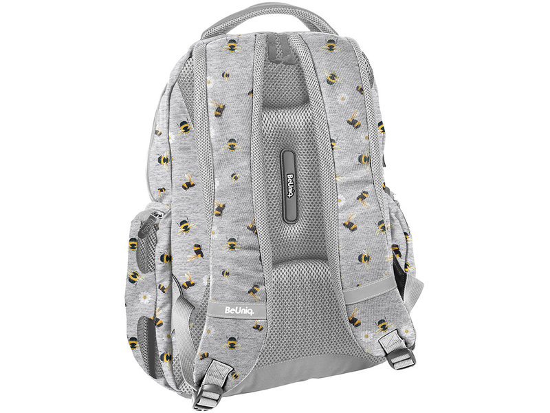 BeUniq Backpack Bees - 42 x 30 x 19 cm - Gray