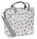 BeUniq Sac bandoulière Abeilles - 32 x 30 x 13 cm - Gris