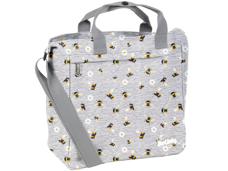 BeUniq Shoulder bag Bees - 32 x 30 x 13 cm - Gray