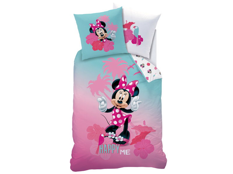 Disney Minnie Mouse Tropen - Bettbezug - Einzel - 140 x 200 cm - Multi