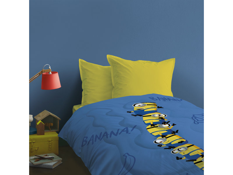 Minions Beddensprei Banana - 140 x 200 cm  - Polyester