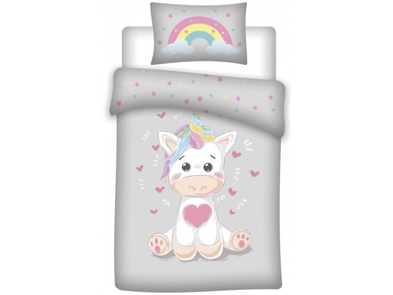 Unicorn Baby Bettbezug - 100 x 135 cm - Multi