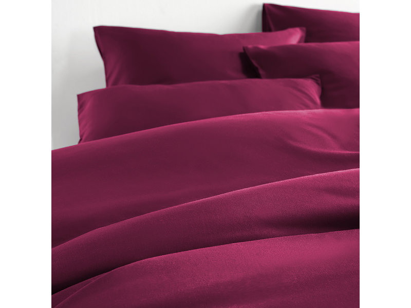 De Witte Lietaer Bettbezug Baumwolle Satin Olivia - Single - 140 x 200/220 cm - Rot