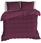 De Witte Lietaer Housse de couette Satin de Coton Olivia - Double - 200 x 200/220 cm - Rouge