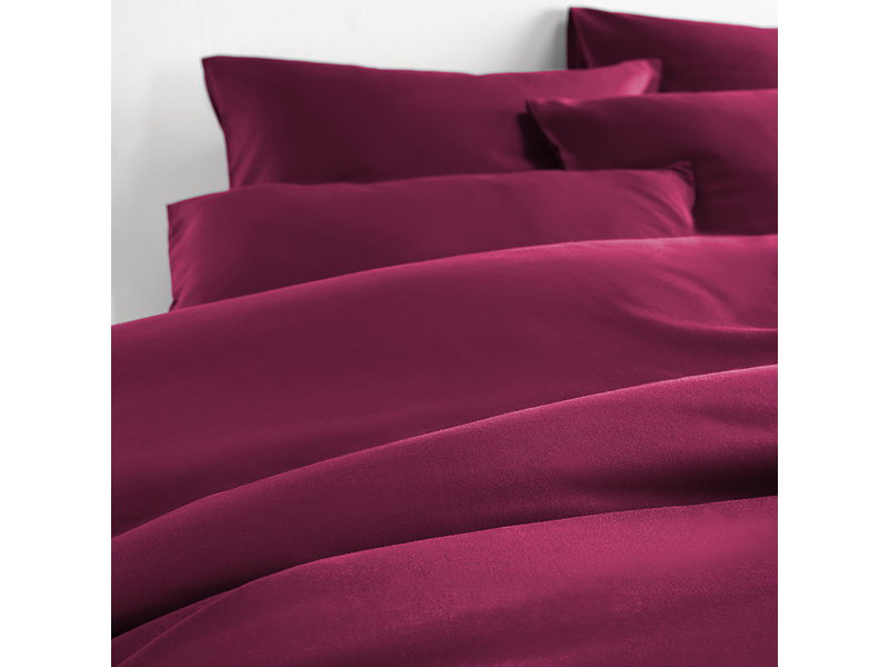 De Witte Lietaer Duvet cover Cotton Satin Olivia - Double - 200 x 200/220 cm - Red