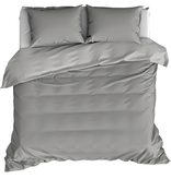 De Witte Lietaer Duvet cover Cotton Satin Olivia - Lits Jumeaux - 240 x 220 cm - Gray