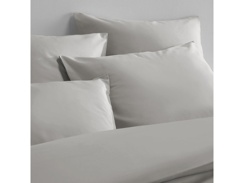 De Witte Lietaer Duvet cover Cotton Satin Olivia - Lits Jumeaux - 240 x 220 cm - Gray