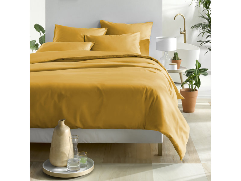 De Witte Lietaer Bettbezug Cotton Satin Olivia - Hotelgröße - 260 x 240 cm - Gelb
